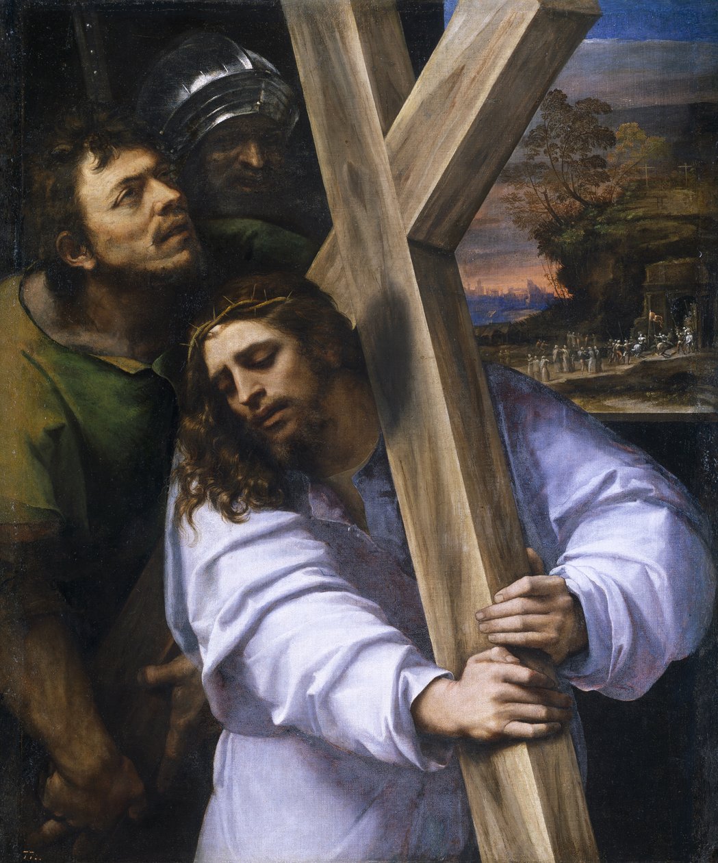 Cristo carregando a cruz de Sebastiano Piombo del