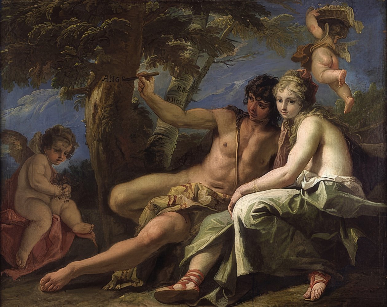 Angelika e Medoro. 1716 de Sebastiano Ricci