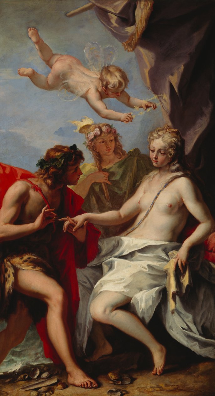 Bacchus e Ariadne (óleo sobre tela) de Sebastiano Ricci