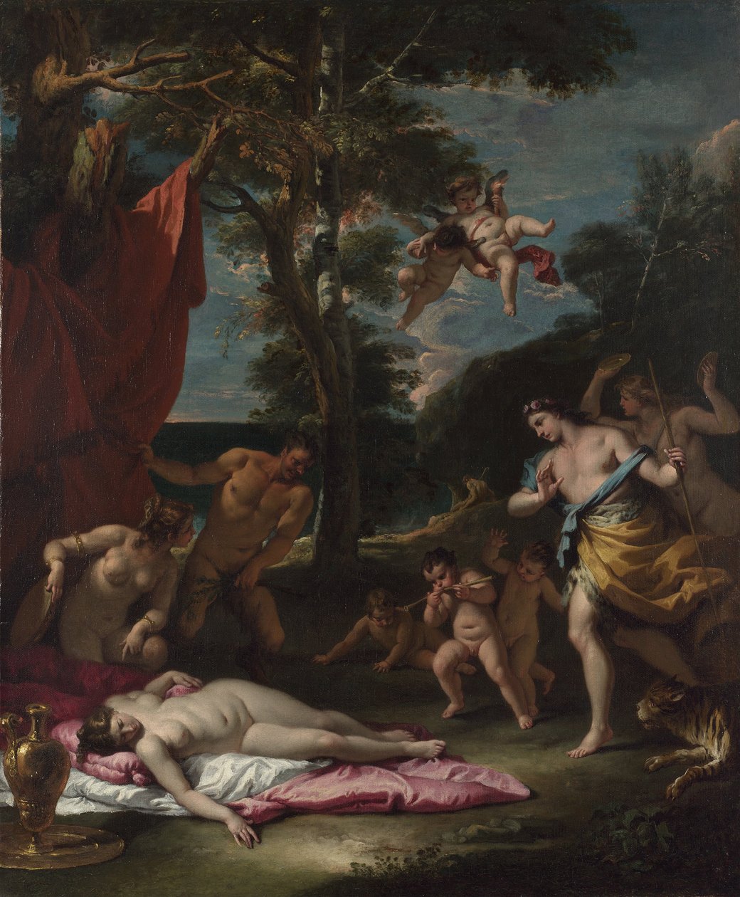 Baco e Ariadne, um 1700 de Sebastiano Ricci