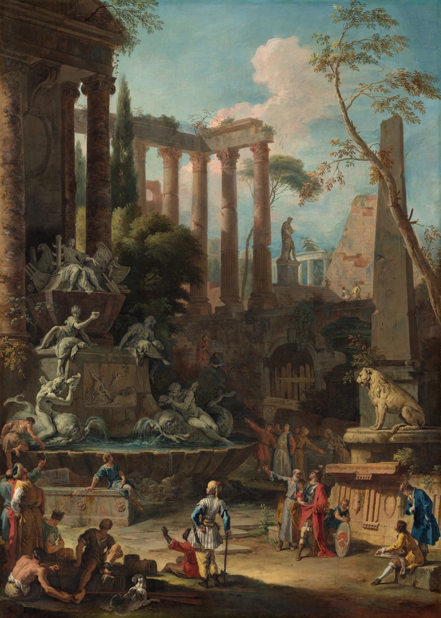 Memorial ao Almirante Sir Clowdisley Shovell, 1725 de Sebastiano Ricci