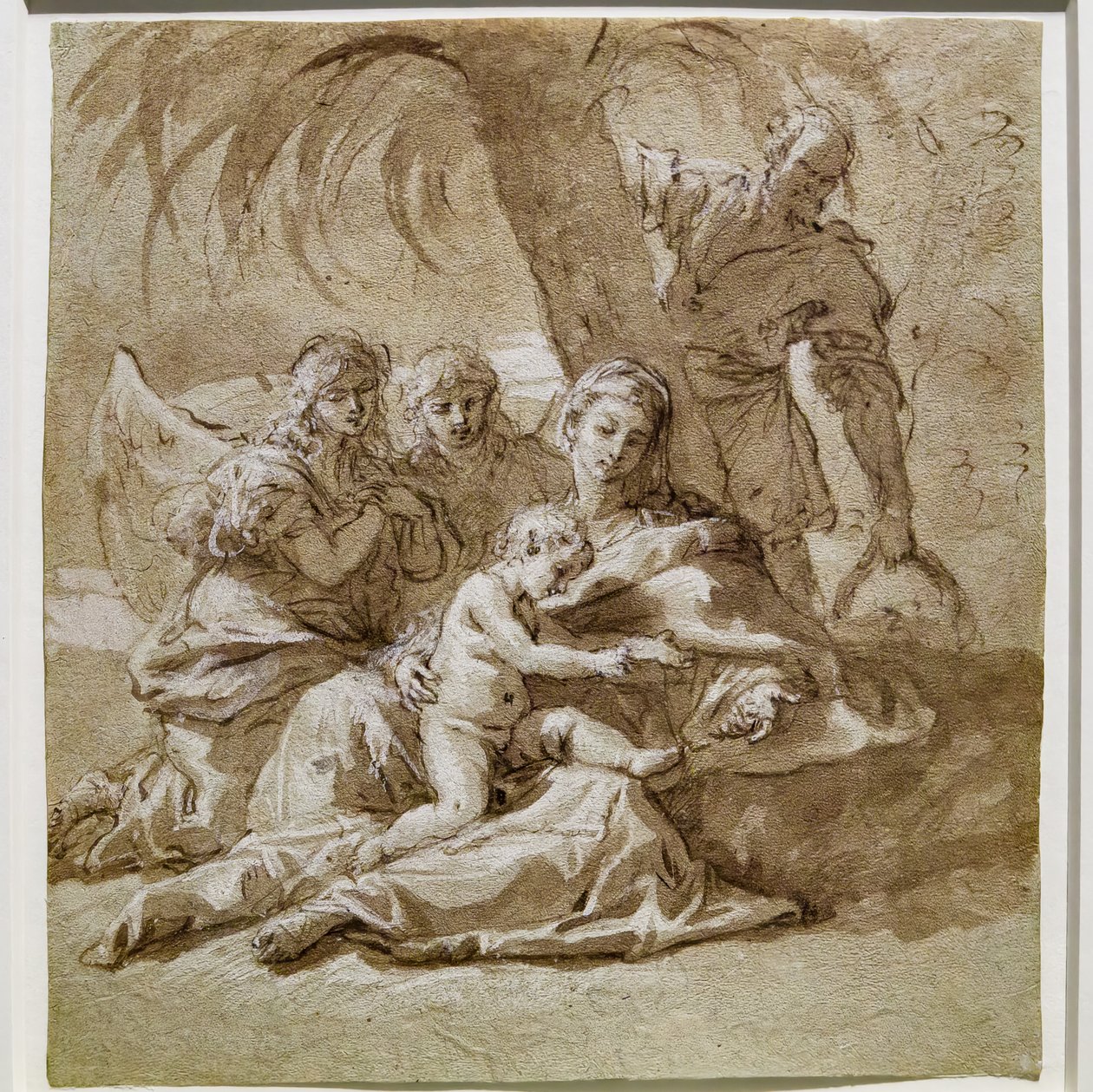 Descanso durante o voo para o Egipto de Sebastiano Ricci