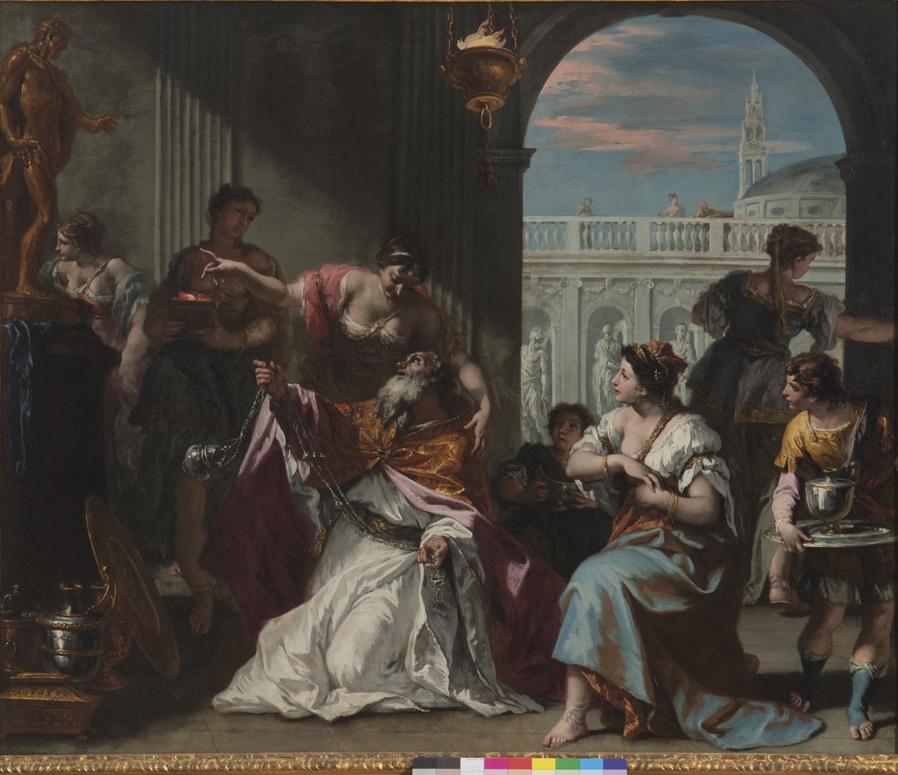 Salomão adora ídolos, c.1724 de Sebastiano Ricci