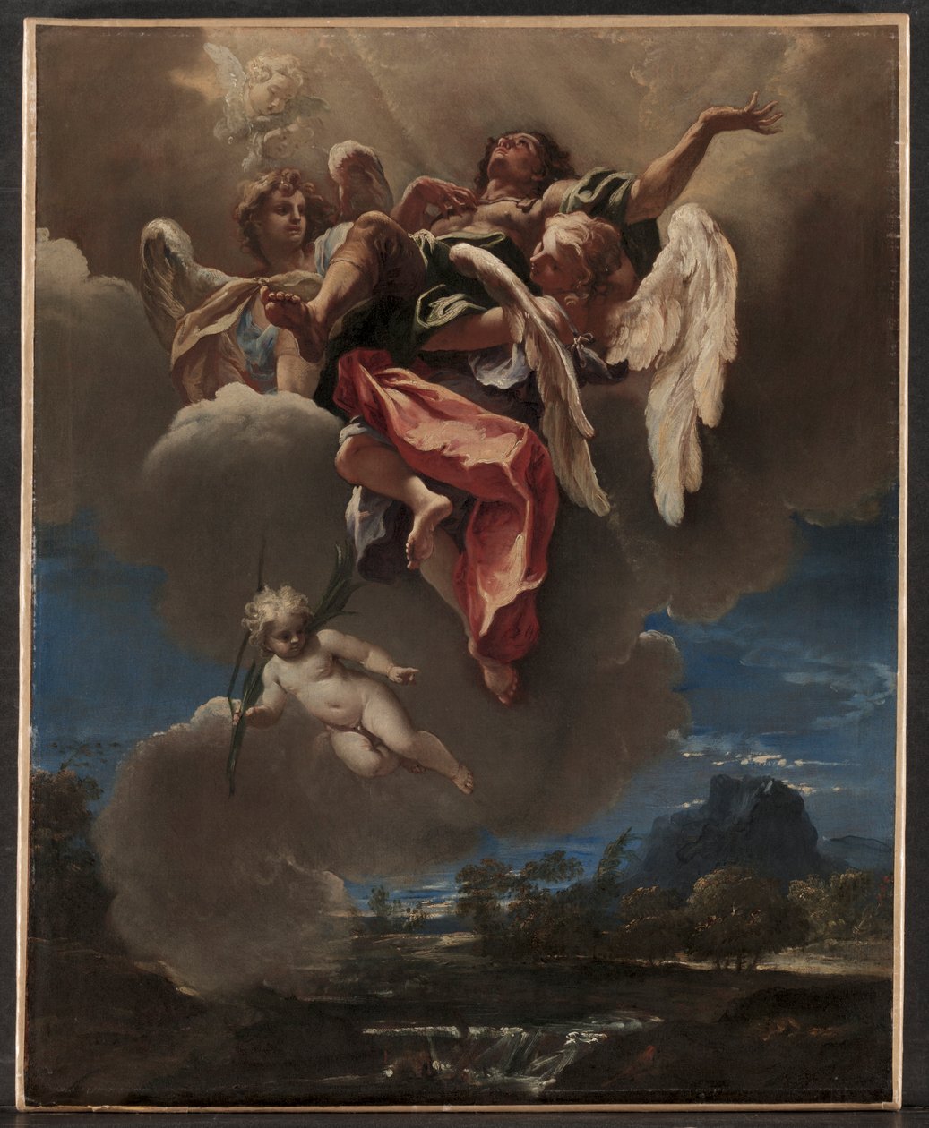 Estudo para "Uma Apoteose de um Santo" (para San Bernardino dei Morti, Milão) de Sebastiano Ricci