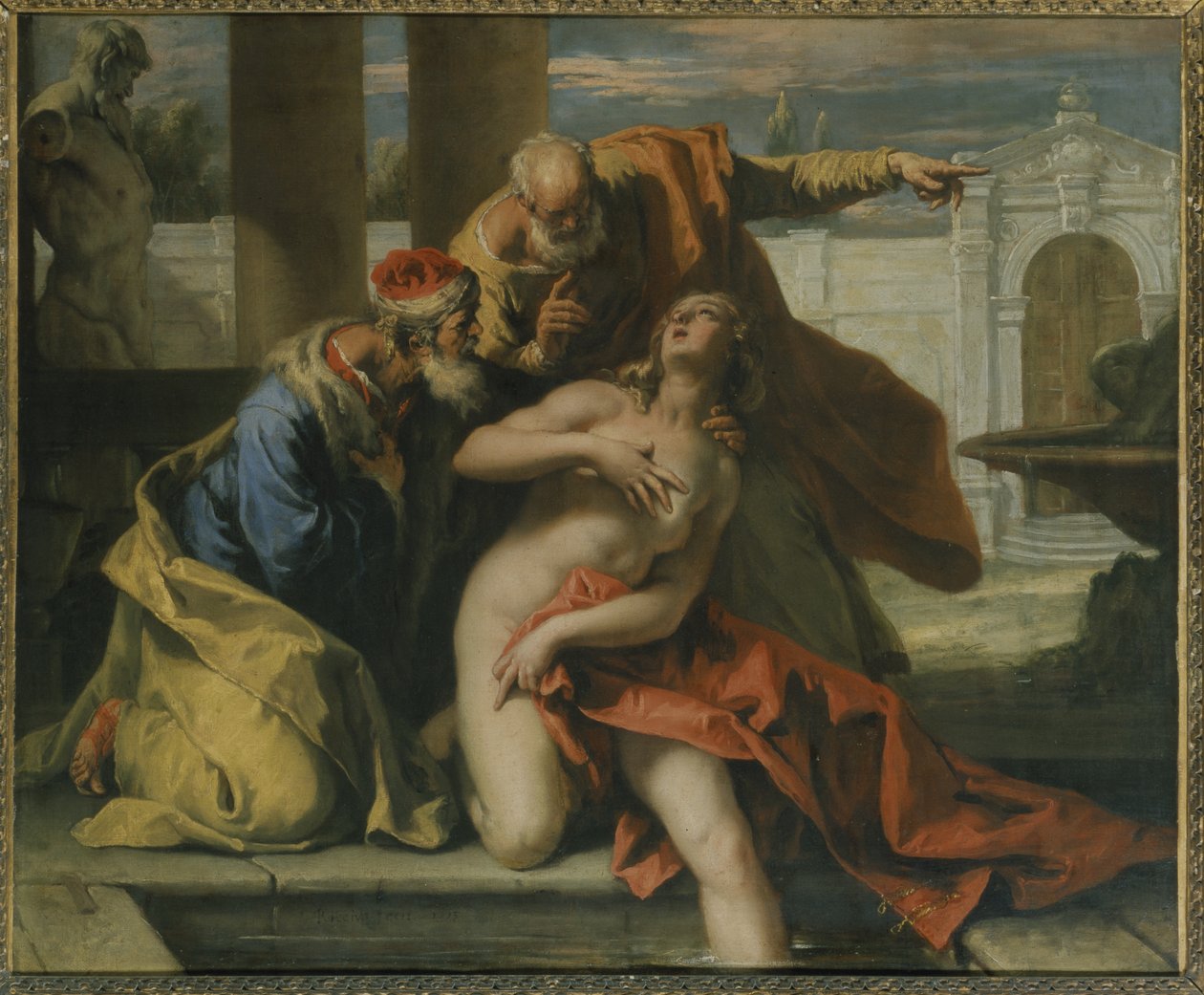 Susannah and the Elders (óleo sobre tela) de Sebastiano Ricci
