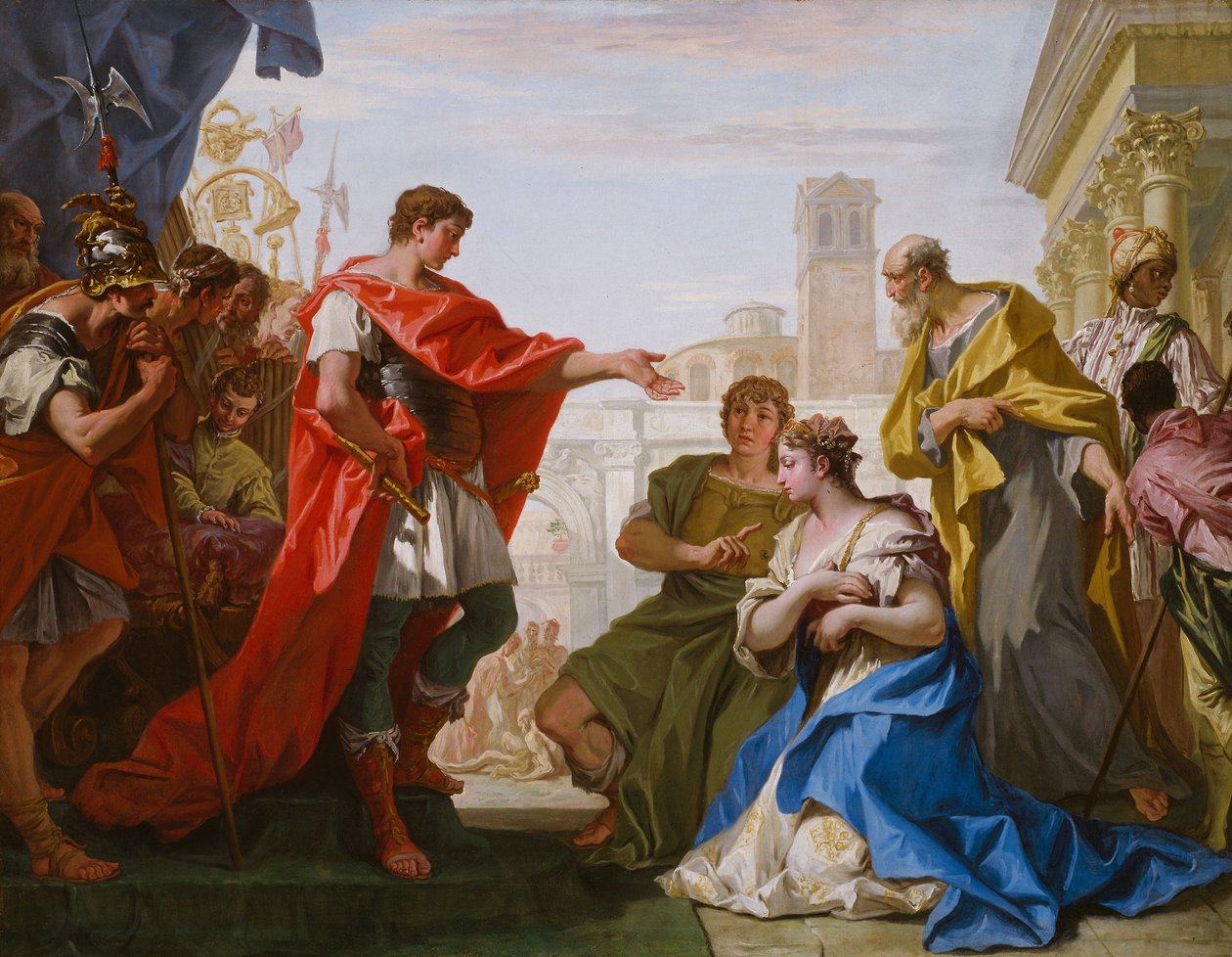 A Continência de Cipião, c.1706 (óleo sobre tela) de Sebastiano Ricci