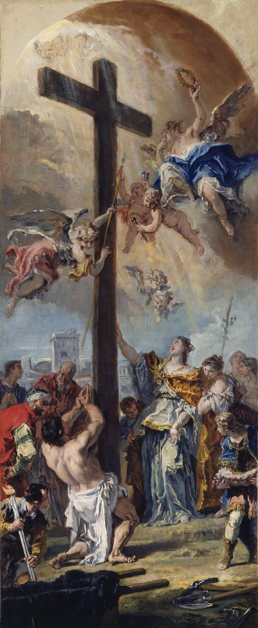 A Exaltação da Verdadeira Cruz de Sebastiano Ricci