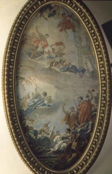 A Glorificação da Ciência (óleo sobre tela) de Sebastiano Ricci