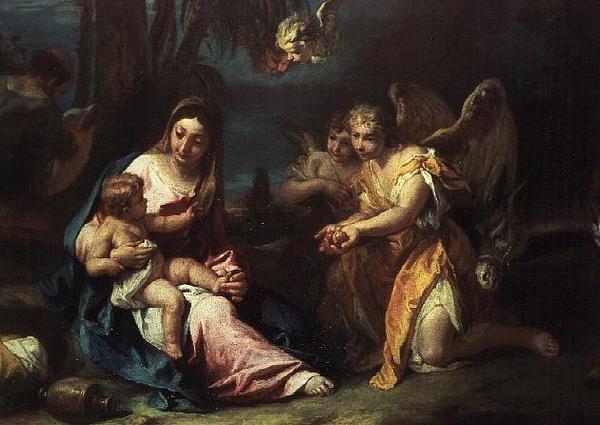 O resto no voo para o Egipto de Sebastiano Ricci
