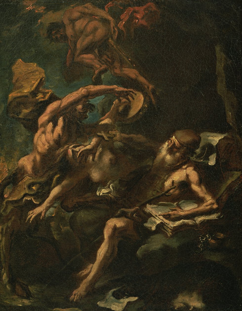 A tentação de Santo António (óleo sobre tela) de Sebastiano Ricci