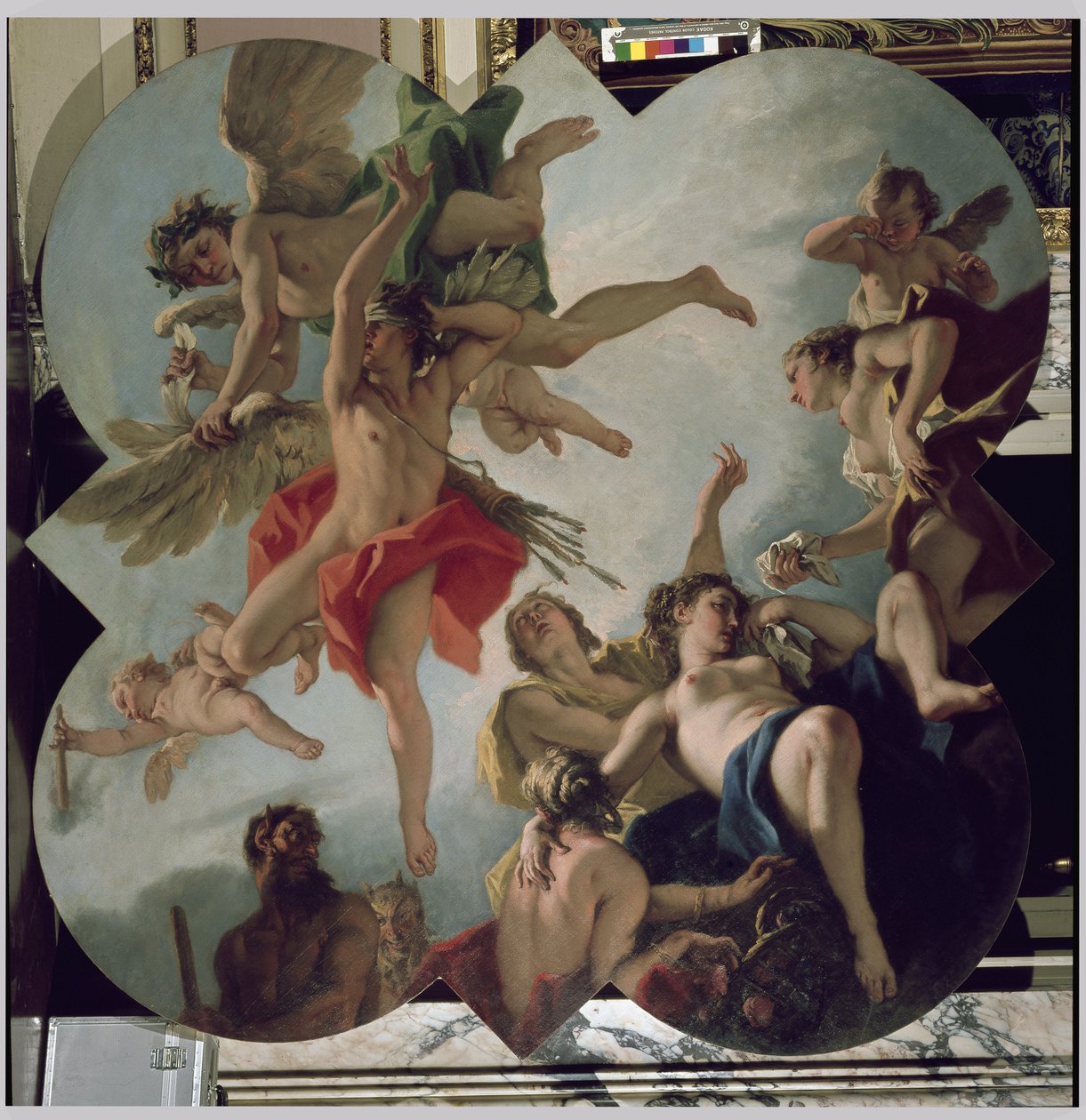 O castigo do amor (óleo sobre tela de Sebastiano Ricci