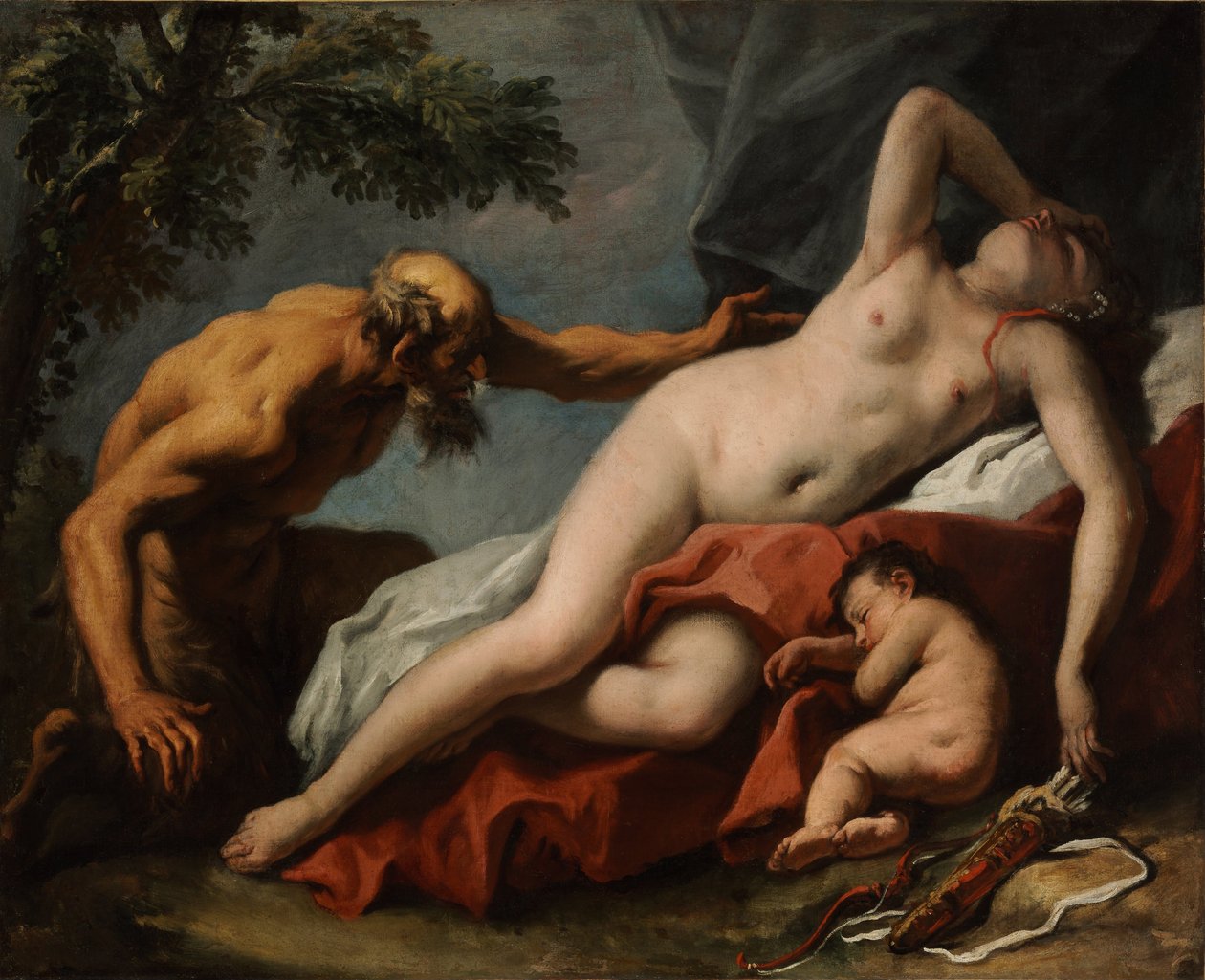 Vênus e Sátiro de Sebastiano Ricci