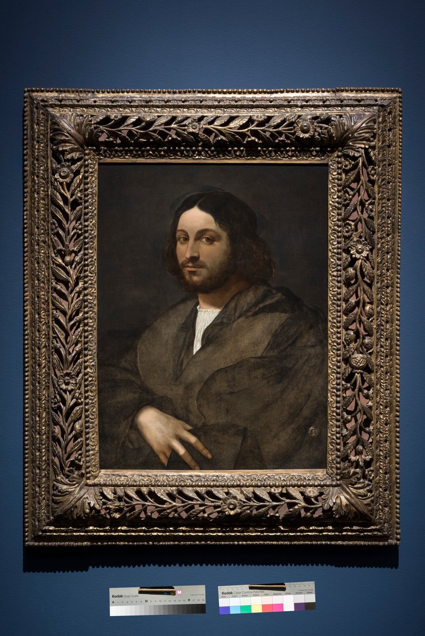 Retrato de um homem, c.1516-20 (óleo no painel, transferido do painel) de Sebastiano del (c.1485 1547) Piombo