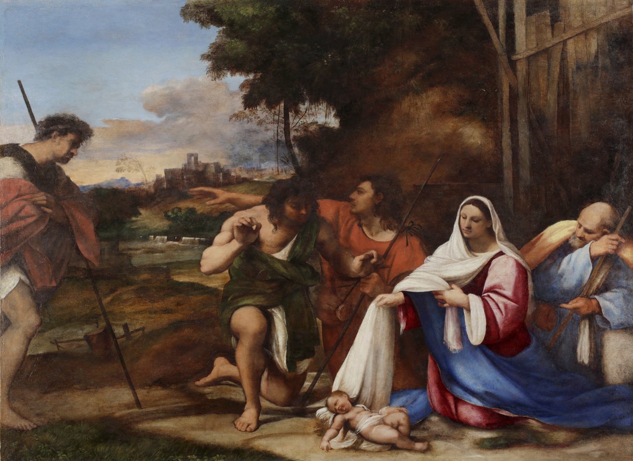 Adoração dos pastores, 1510 de Sebastiano del Piombo