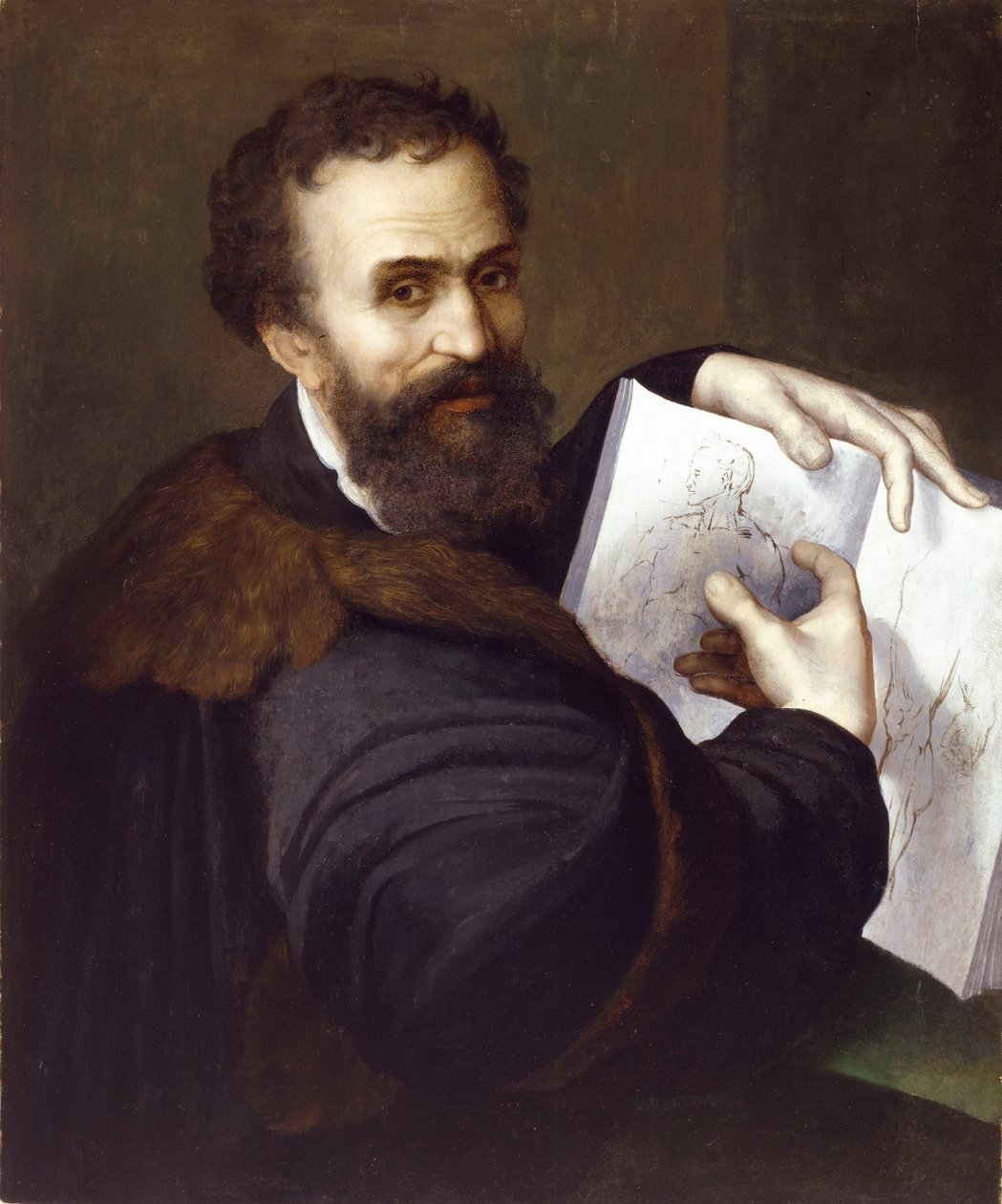 Michelangelo Buonarroti, c.1520 de Sebastiano del Piombo
