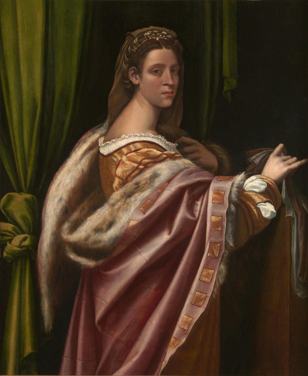 Retrato de uma senhora, década de 1540 de Sebastiano del Piombo