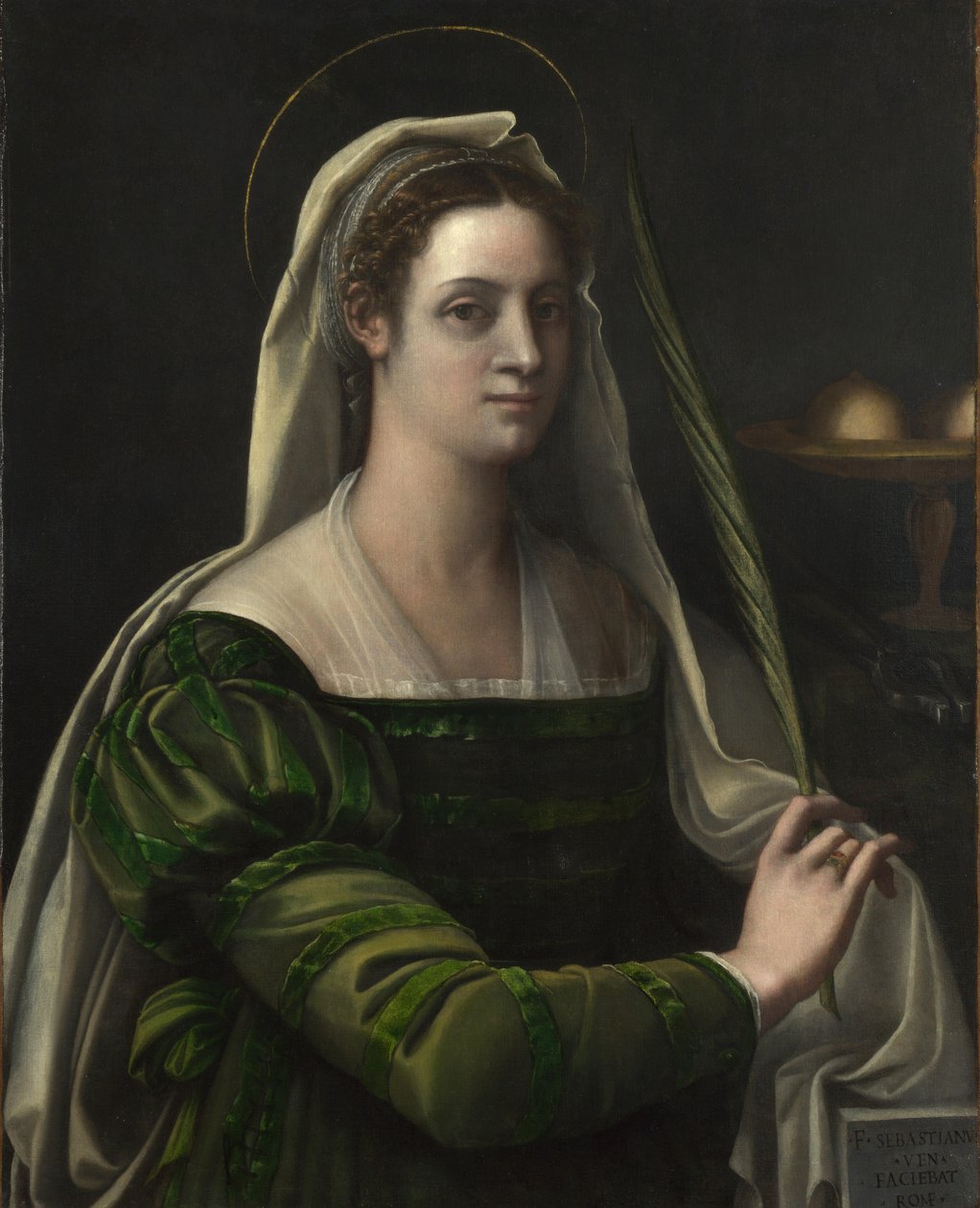 Santa Agatha, c.1540 de Sebastiano del Piombo