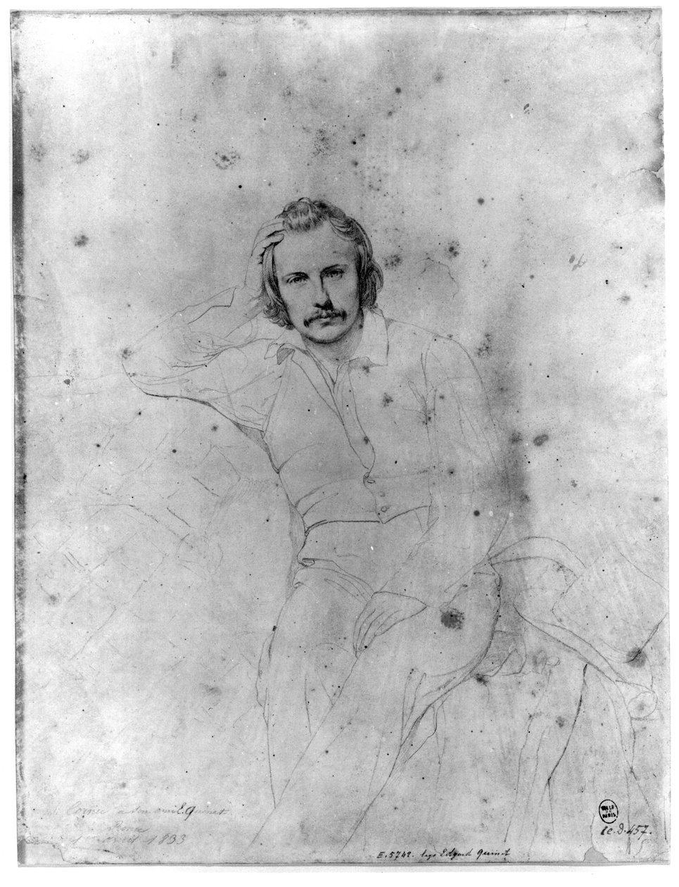 Edgar Quinet, 1833 de Sebastien Melchior Cornu
