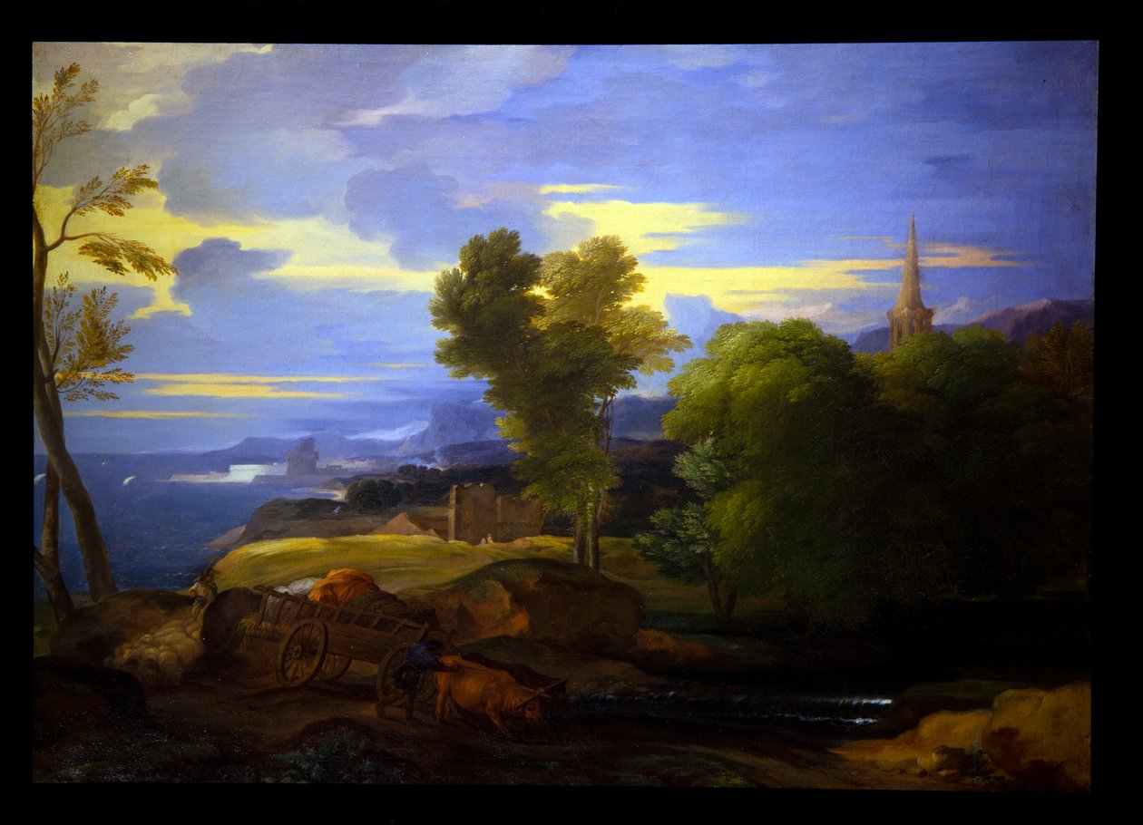Bois numa paisagem pastoril de Sébastien Bourdon