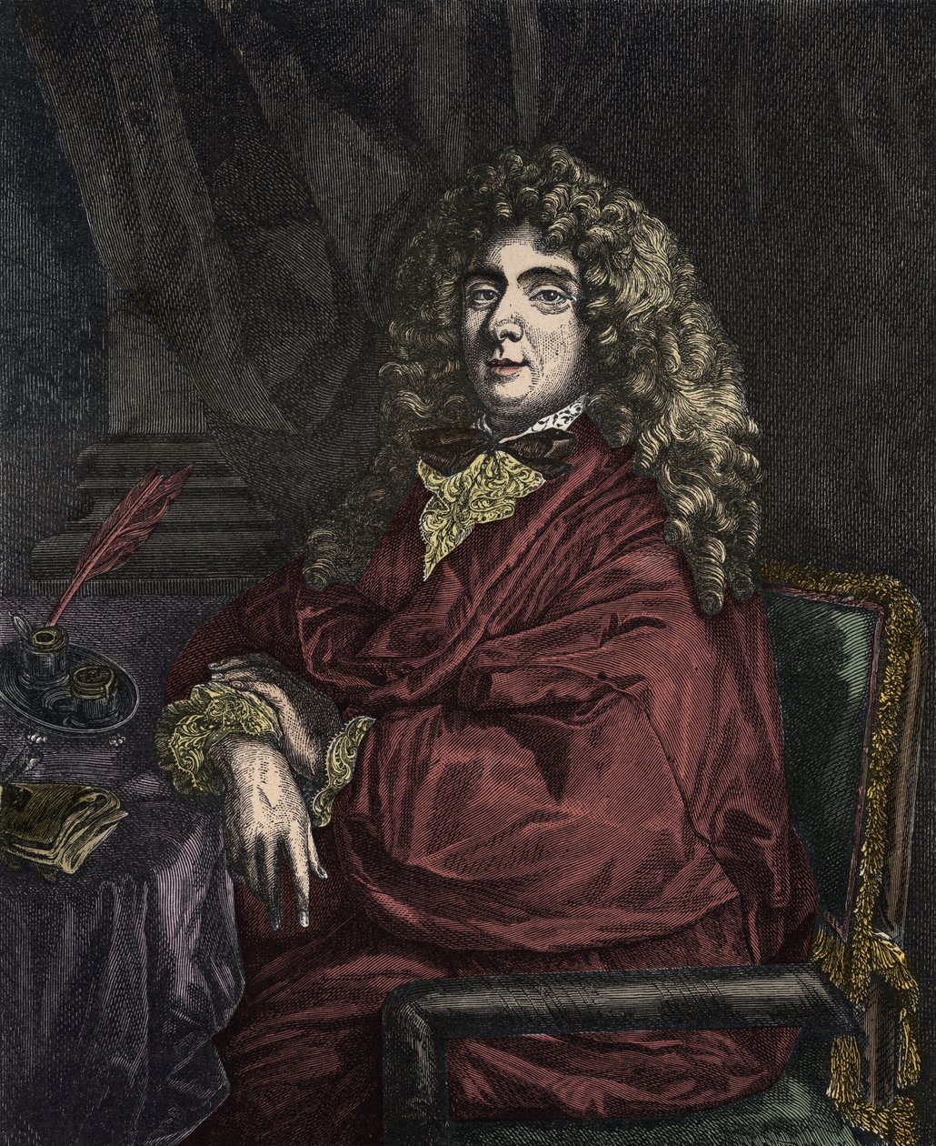 Retrato de Jean-Baptiste Poquelin dit Moliere (Jean Baptiste Poquelin de Sébastien Bourdon