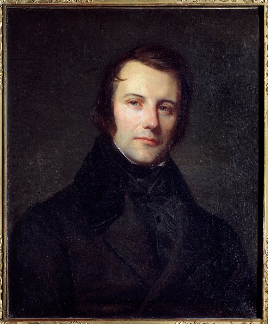 Retrato de Edgar Quinet (1803-1875), deputado em 1848. Pintura de Sebastien Cornu (1804 - 1870) de Sebastien Melchior Cornu