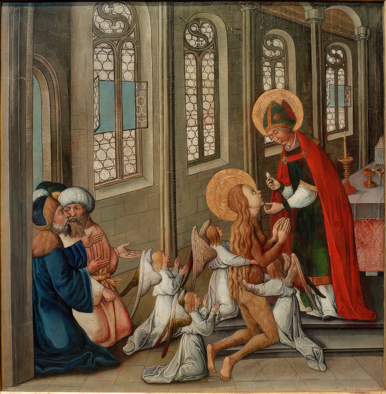 Última Comunhão de Maria Madalena de Seeschwäbischer Meister