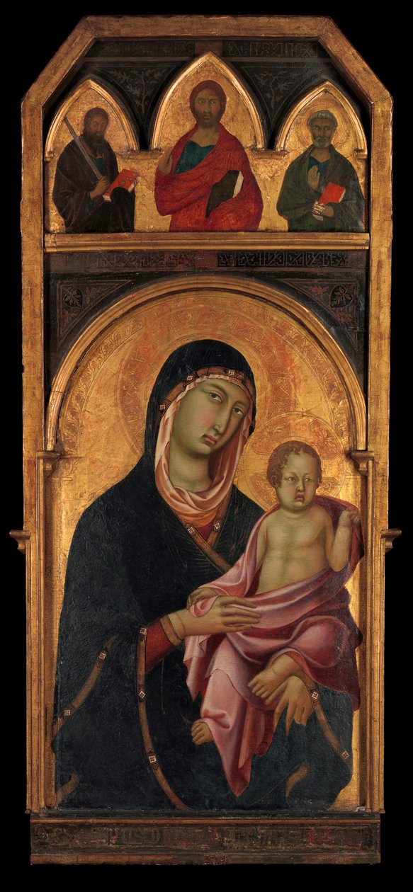 Madonna e Criança, c. 1320. de Segna di Buonaventura