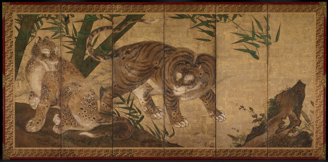 Tigre e Leopardo, 1668. de Sekkei Yamaguchi