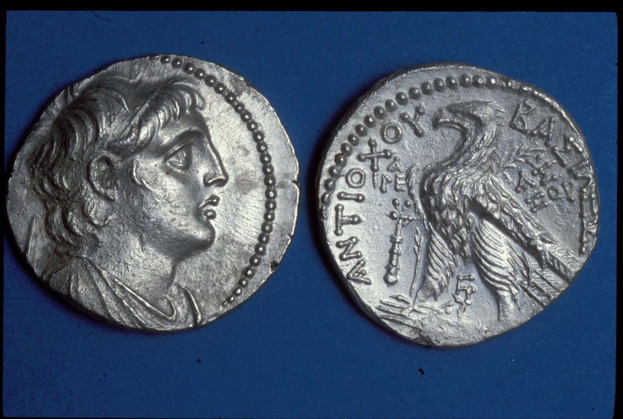 Moedas de Antiochus VII Sidetes, c.135-136 aC (metal) de Seleucid