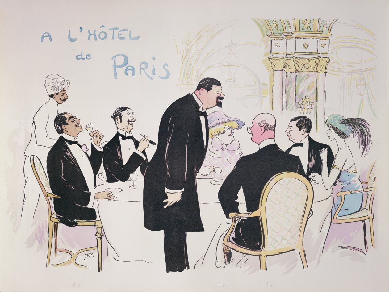 &39;No Hotel de Paris&39; 1913 de Sem