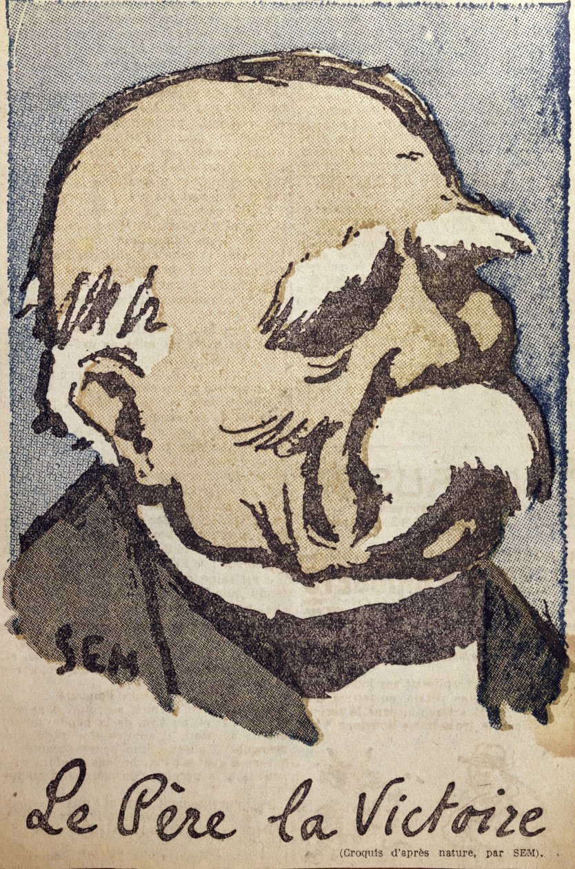 Georges Clemenceau (1841-1929) como &39;Pai Vitória&39;, c.1918-19 de Sem