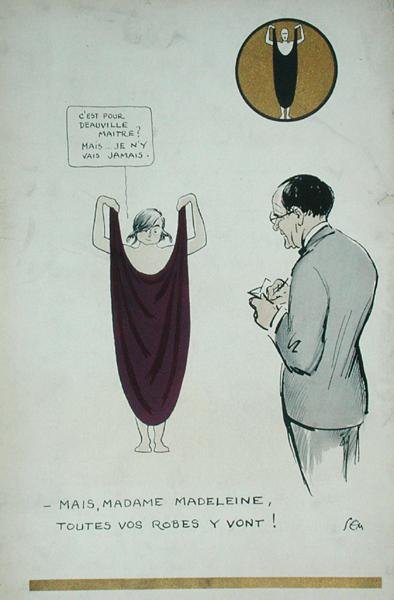 A Artista Desenhando Madeleine Vionnet (1876-1975) do 