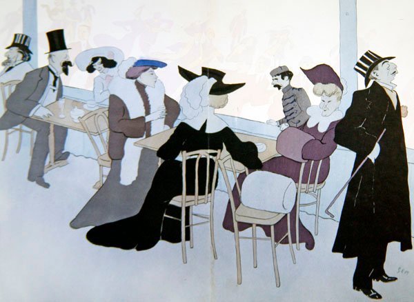 The Palais de Glace, c.1905 (cor litho) de Sem