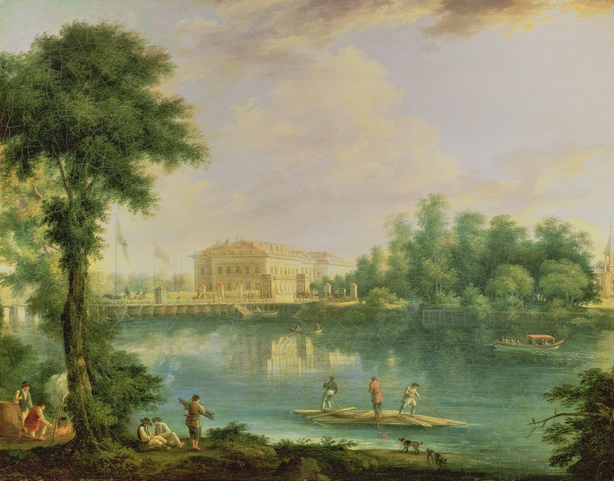Vista do Palácio Kamennostrovsky, São Petersburgo de Semen Fedorovich Shchedrin