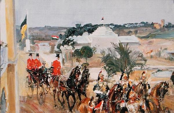 Vittorio Emanuele III (1869-1947) na Exposição Mundial de 1911 de Semen Gavriilovich Nikiforov