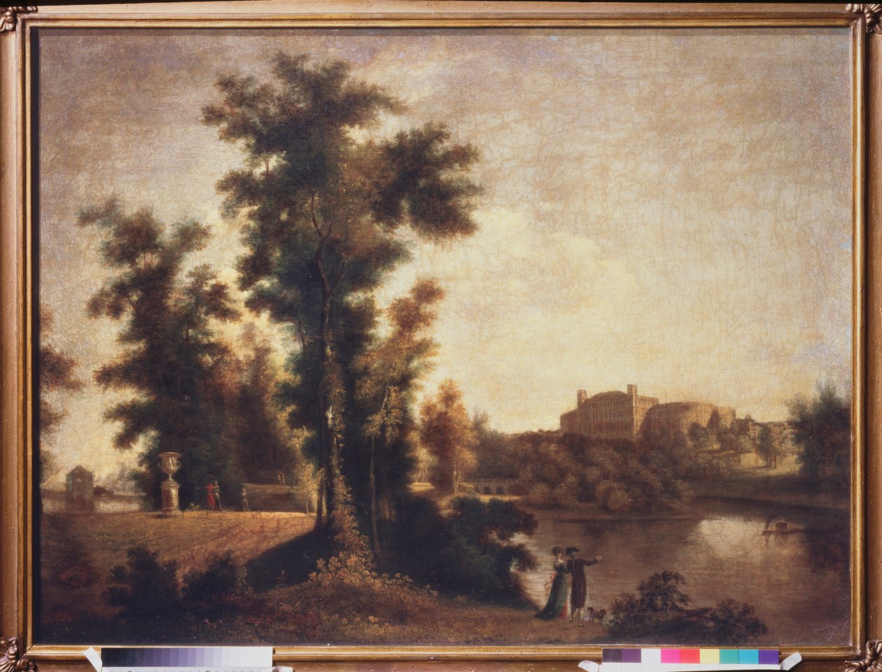 Paisagem perto de São Petersburgo. Pintura de Semyon Fyodorovich Shchedrin (Semion Shchedrin) (1745-1804), óleo sobre tela de Semen Fedorovich Shchedrin