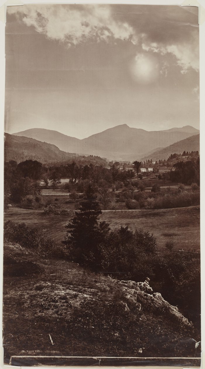 Keene Valley, Adirondacks (impressão de albumina) de Seneca Ray Stoddard