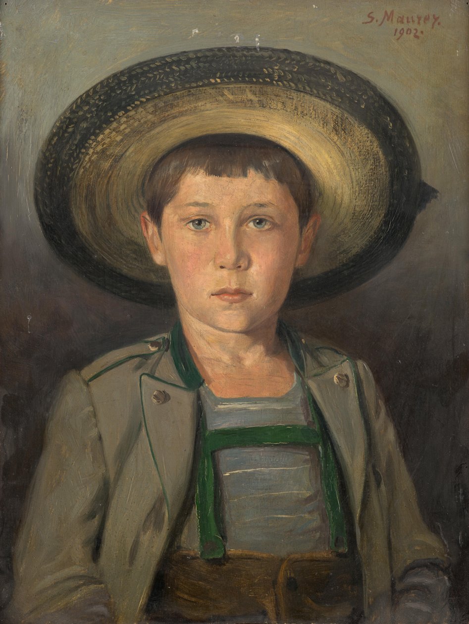 Retrato de Robert Maurer, filho do artista, aos nove anos de idade de Serafin Maurer