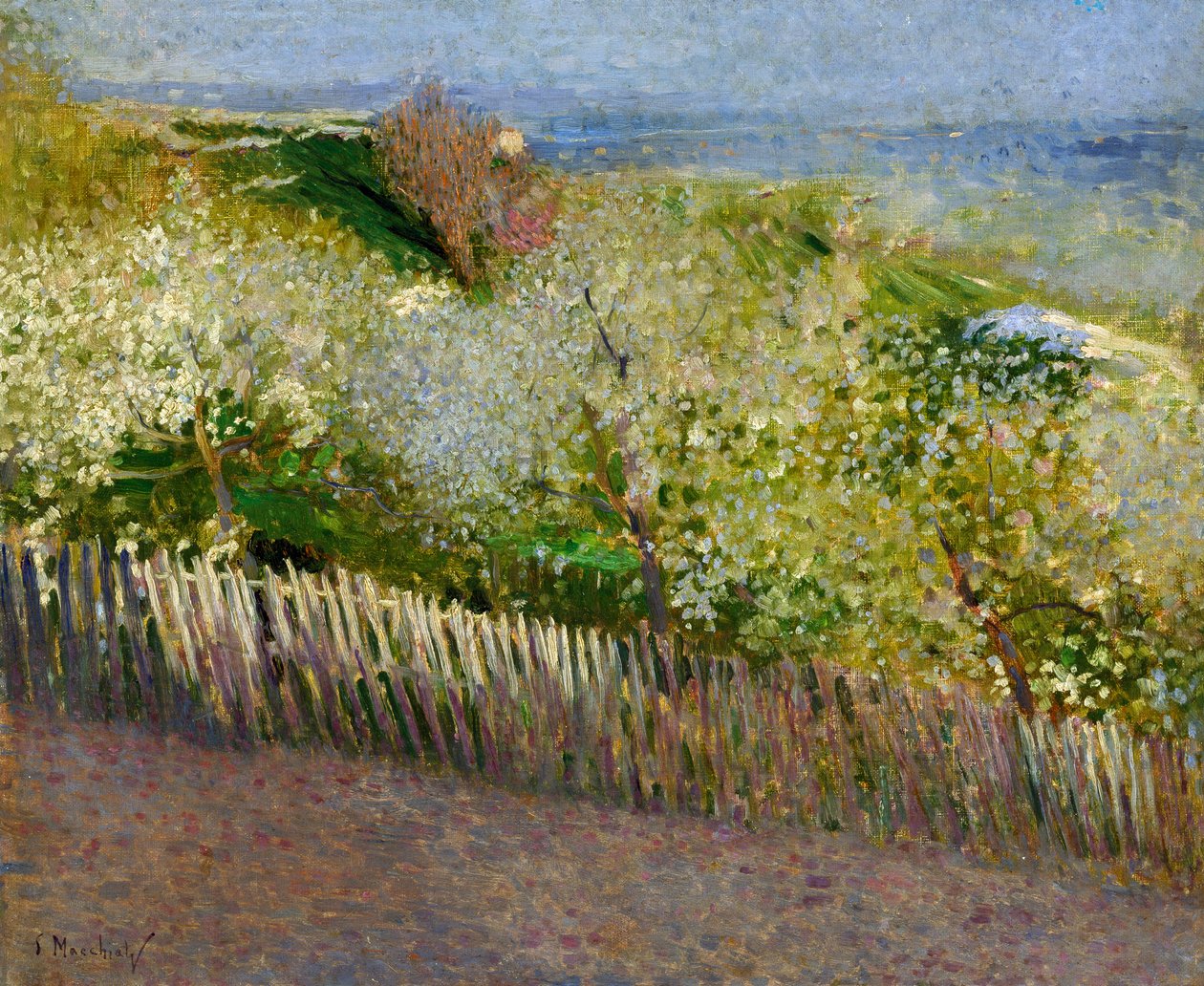 Paisagem, de Serafino Macchiati (1860-1916) de Serafino Macchiati