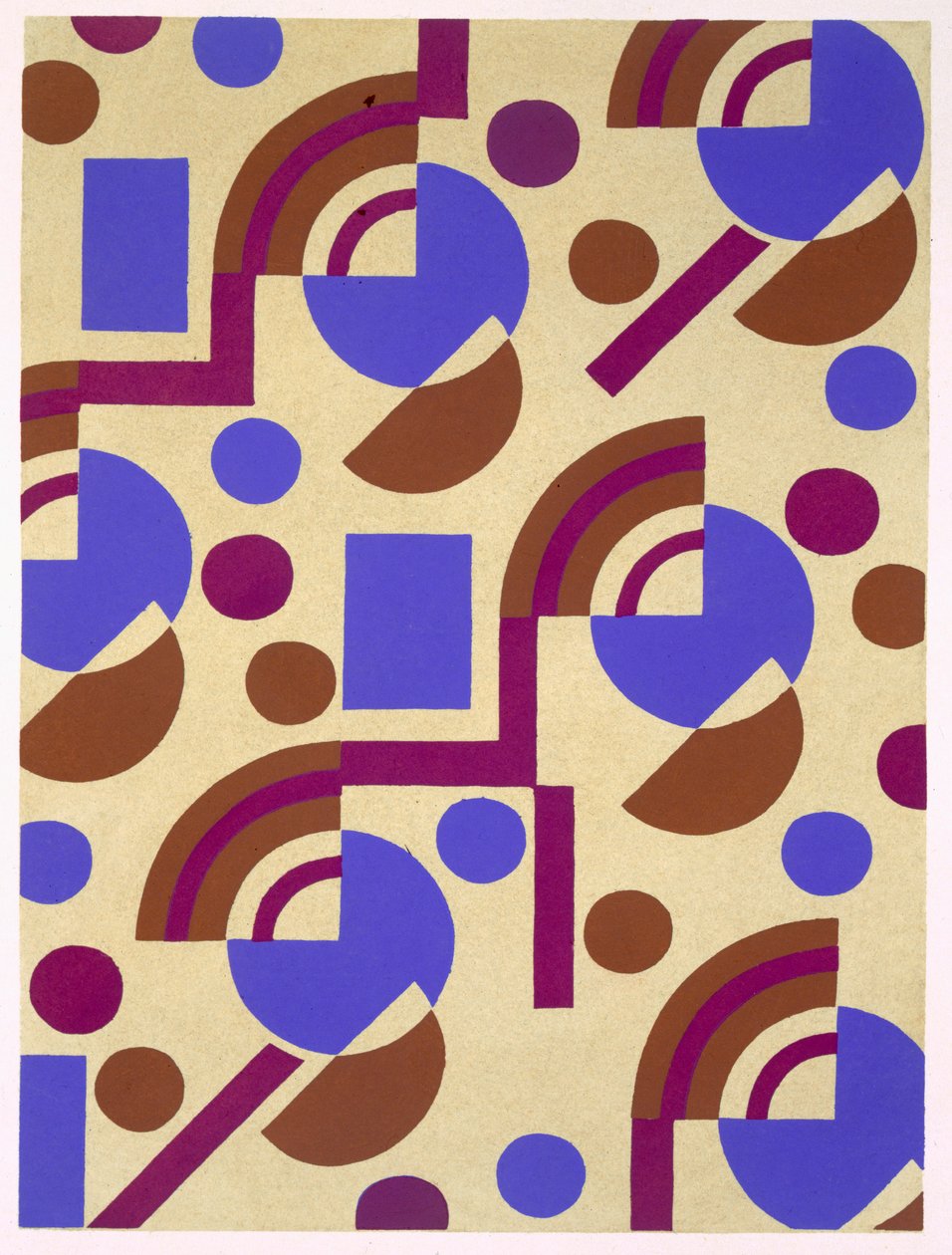 Design de &39;New Compositions Decoratives&39;, final da década de 1920 (stencil print) de Serge Gladky