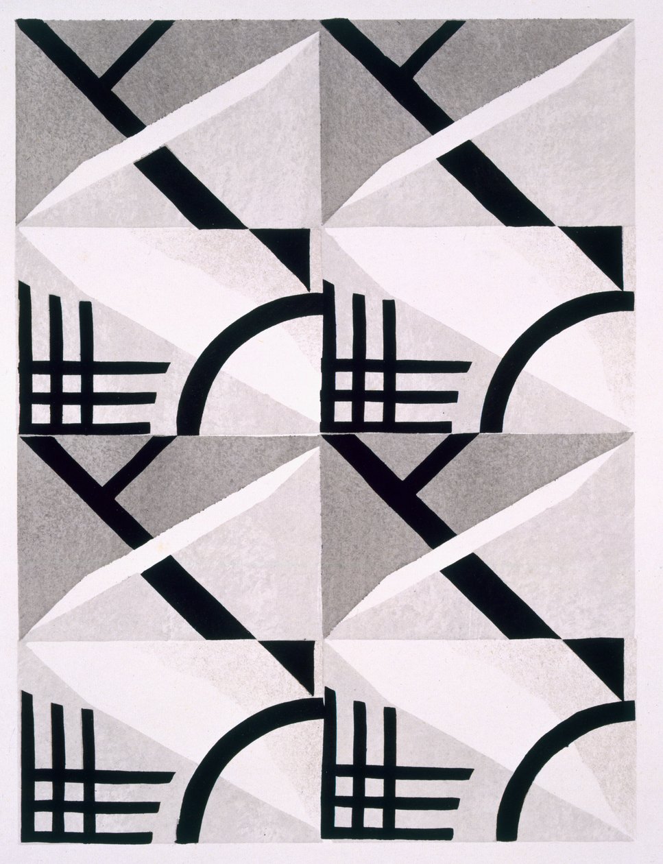 Design de &39;New Compositions Decoratives&39;, final da década de 1920 (stencil print) de Serge Gladky
