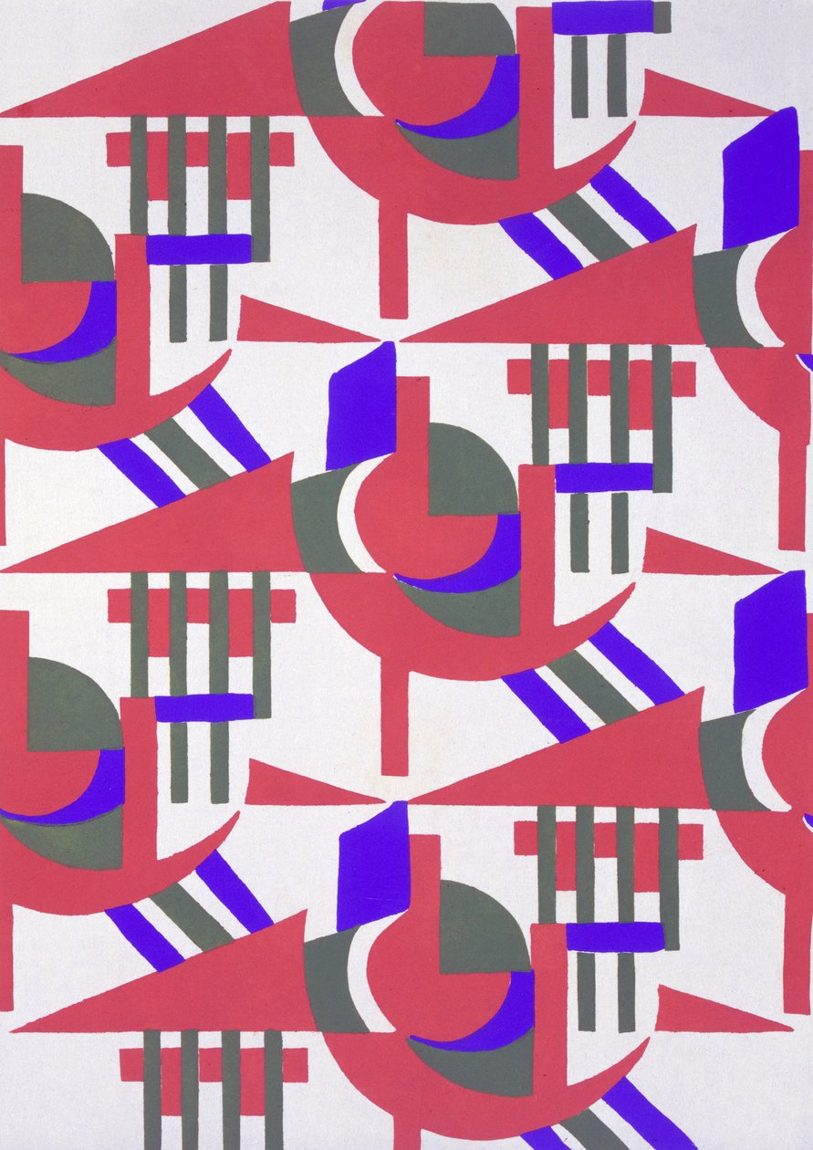 Design de &39;New Compositions Decoratives&39;, final da década de 1920 (stencil print) de Serge Gladky