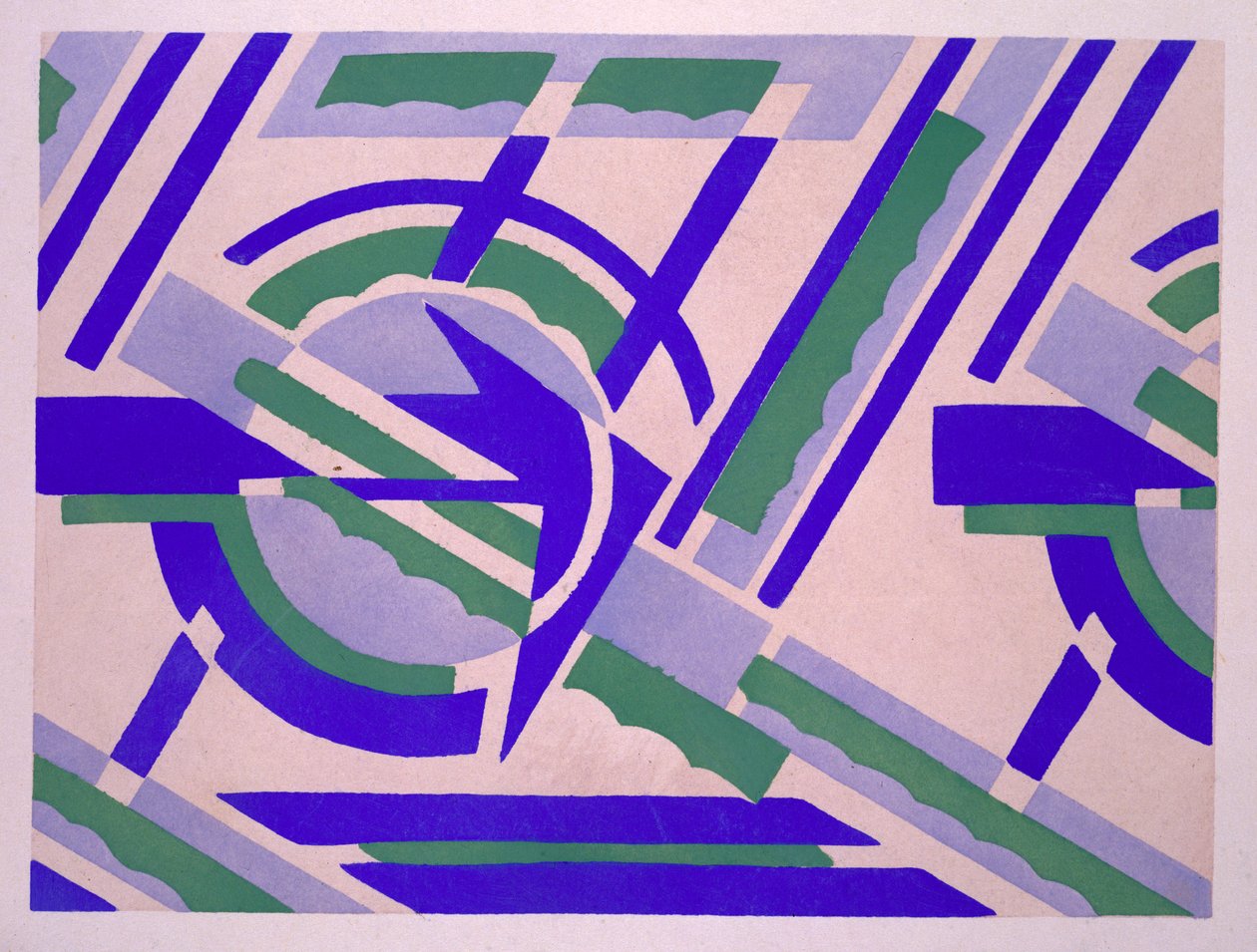 Design de &39;New Decorative Compositions&39;, final da década de 1920 (estêncil) de Serge Gladky