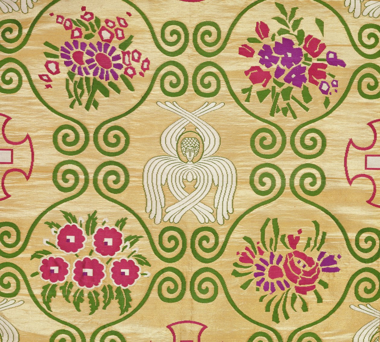 Olovyanishnikov Manufactory Gold Brocade, início do século 20 (têxtil) de Sergei Vashkov