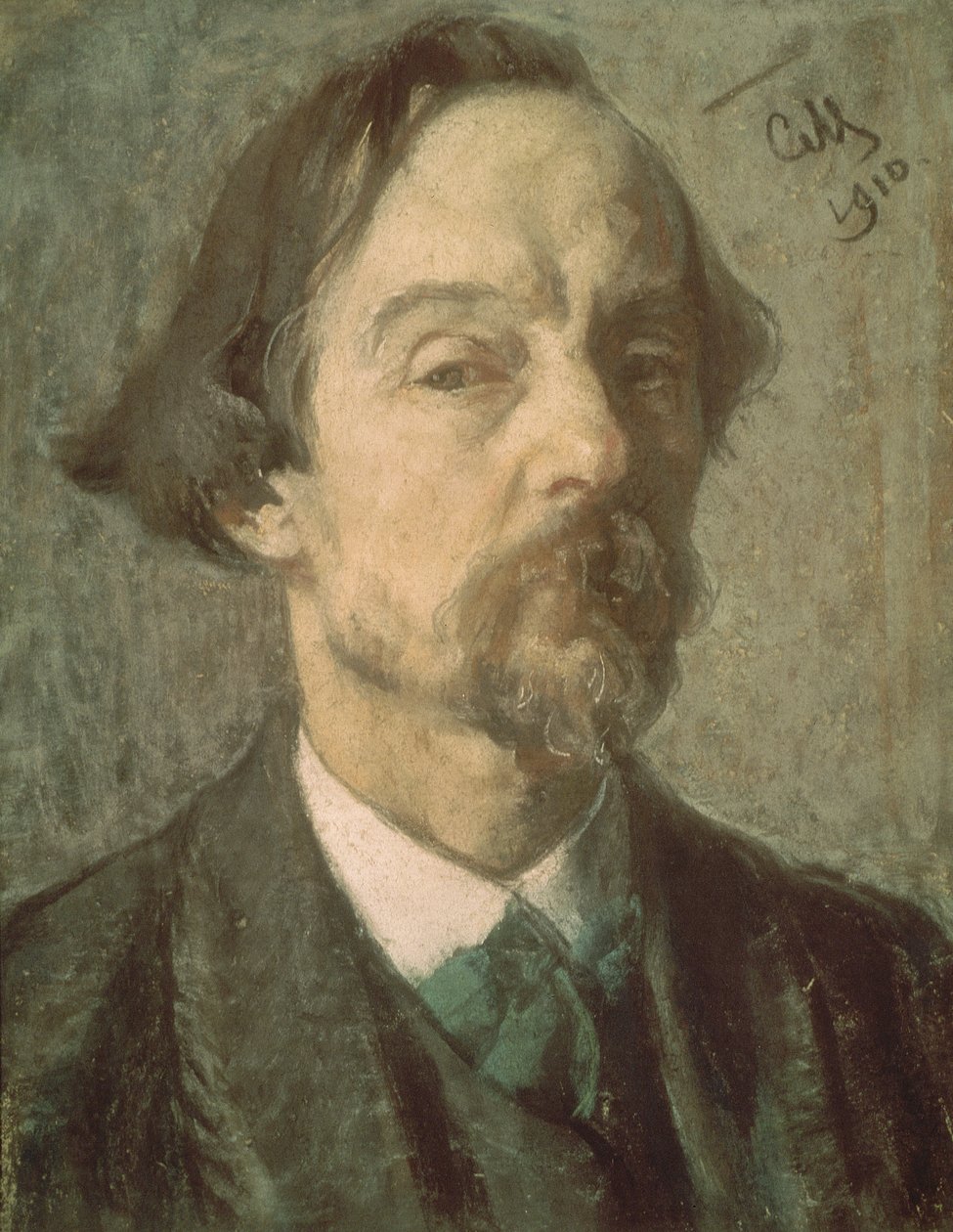 Auto-retrato, 1910 de Sergei Vasilievich Malyutin