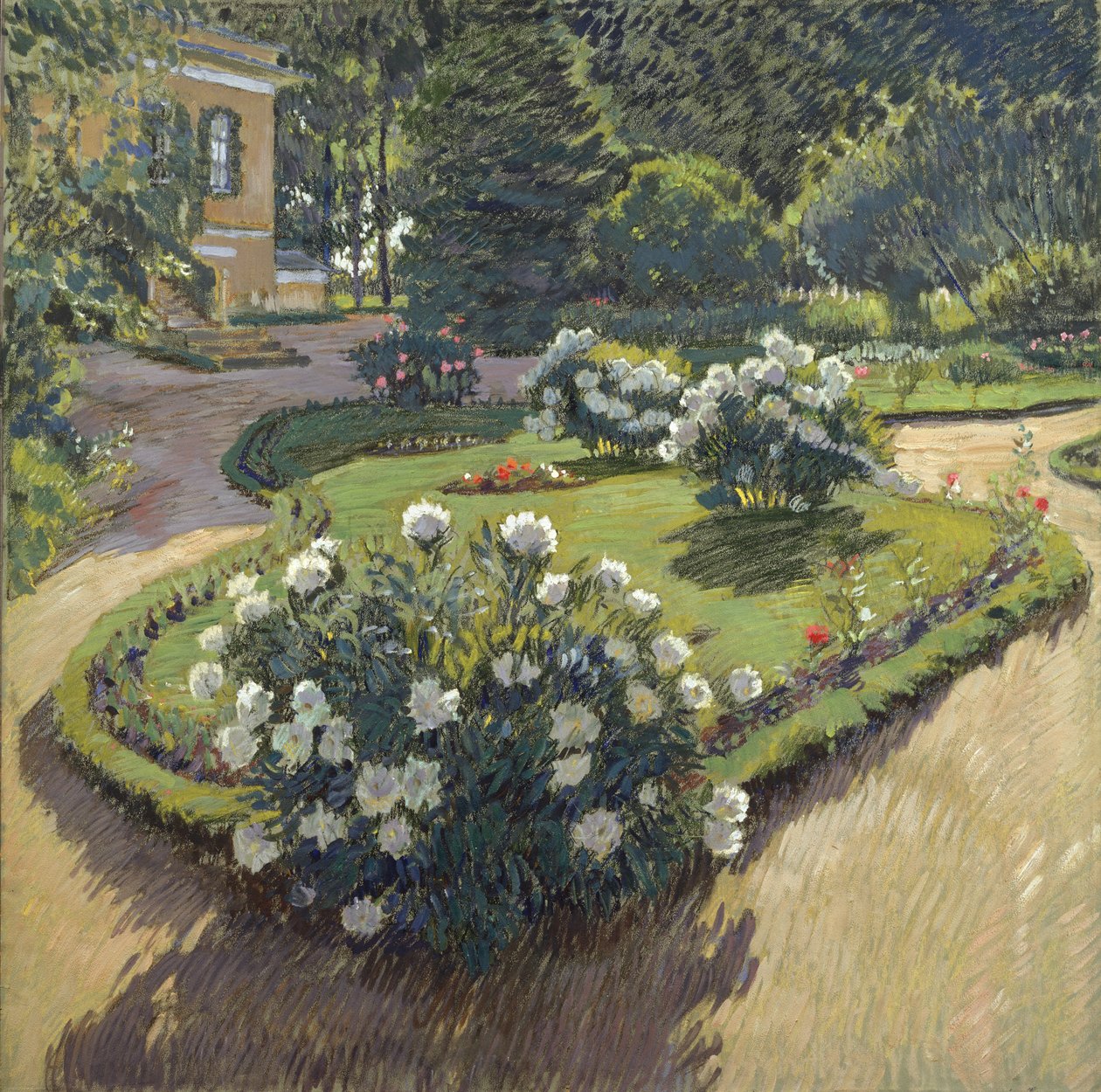 Um jardim, 1910 de Sergei Arsenevich Vinogradov