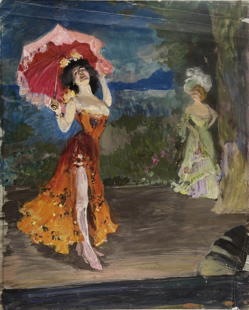 Dançarina, início do século XX de Sergei Arsenevich Vinogradov