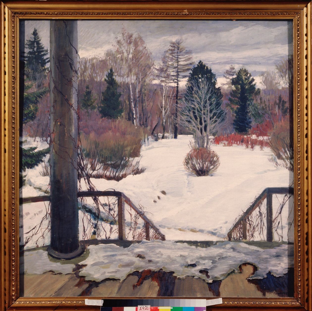 Le printemps arrive (Spring is coming) - Peinture de Sergei Arsenyevich Vinogradov (1869-1938), huile sur toile de Sergei Arsenevich Vinogradov