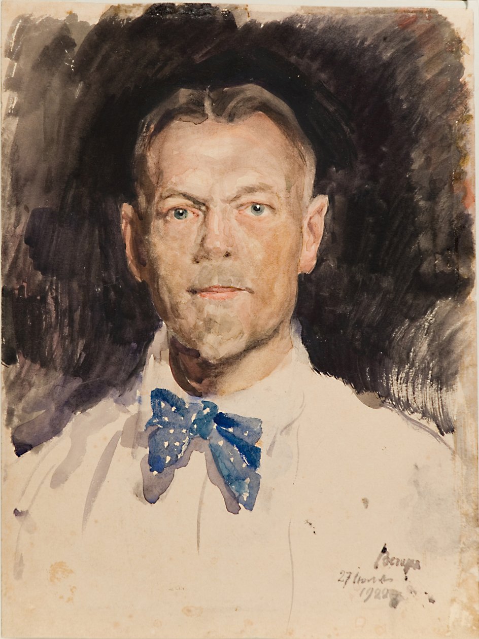 Auto-retrato, 1922 de Sergei Arsenevich Vinogradov