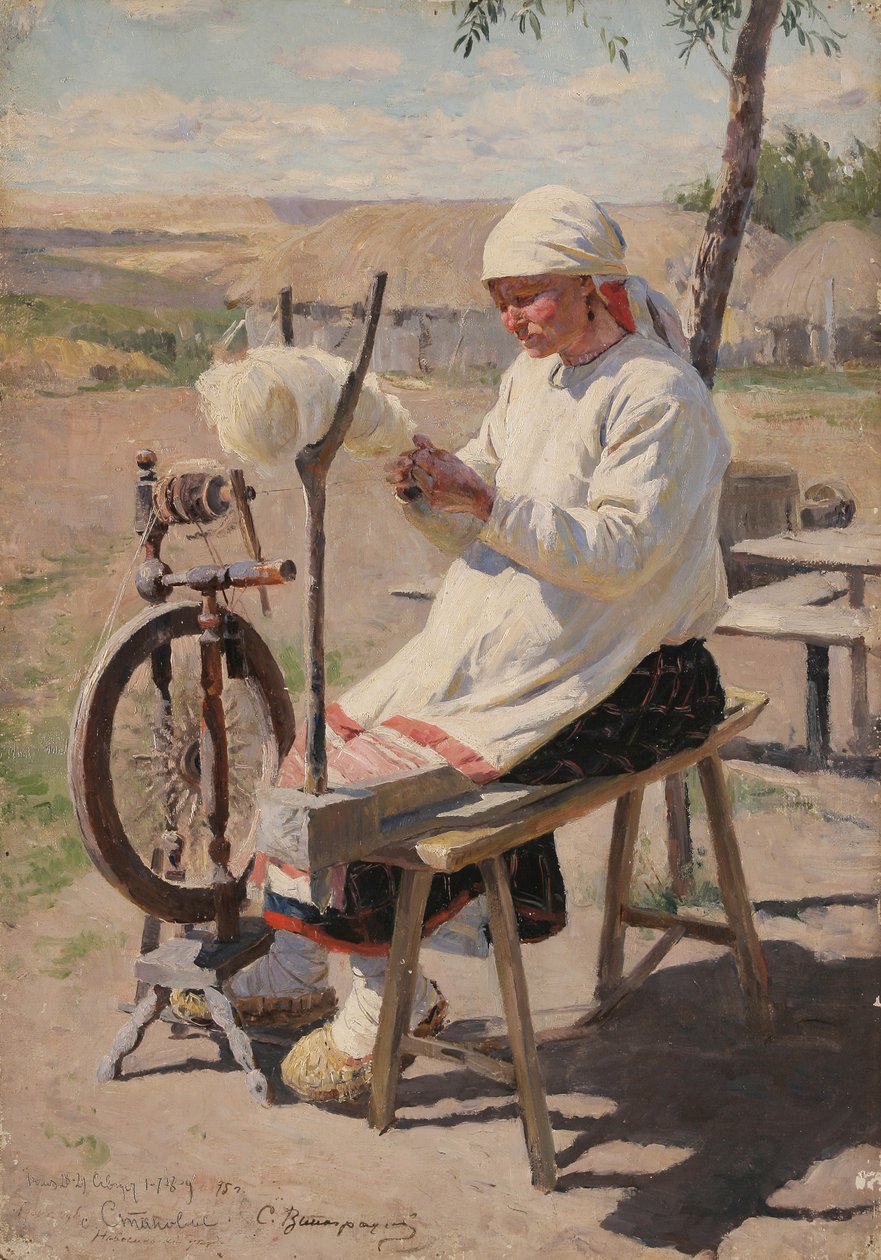 O girador, 1895 de Sergei Arsenevich Vinogradov